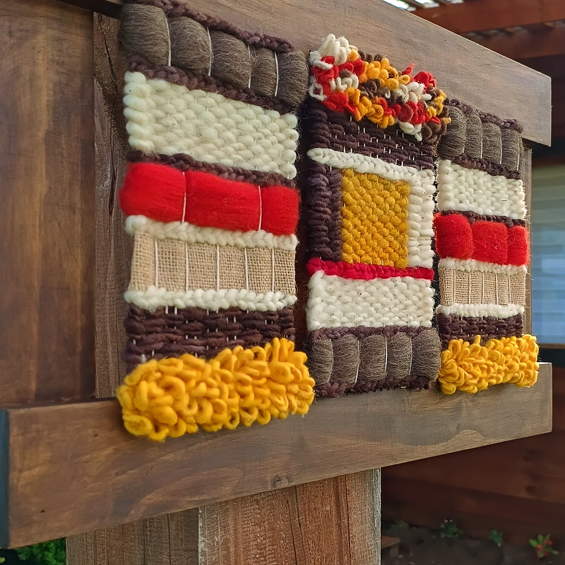 Telar Decorativo Triple  2