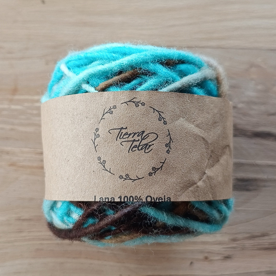 Lana de Oveja - Turquesa Matizado  1