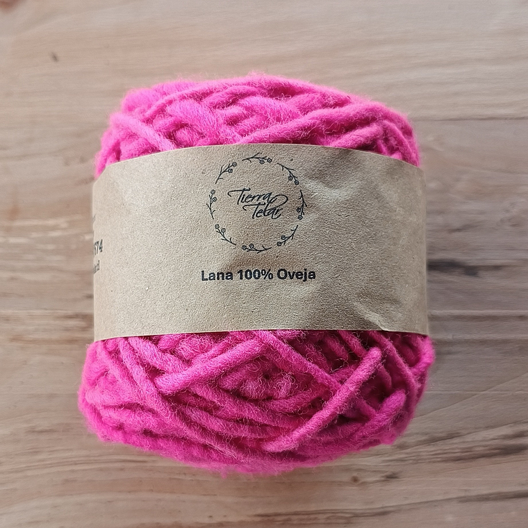 Lana de Oveja - Fucsia 1