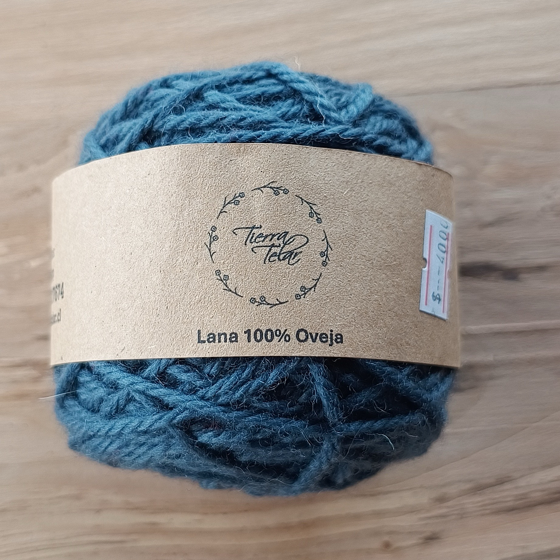 Lana de Oveja - 2 Hebras torcido - Azul Petroleo  1