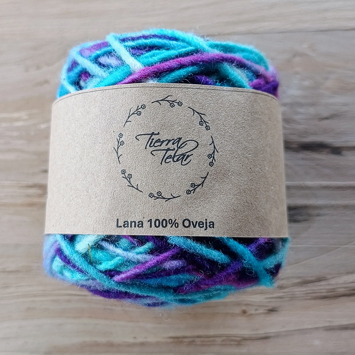 Lana de Oveja - Turquesa Matizado  1
