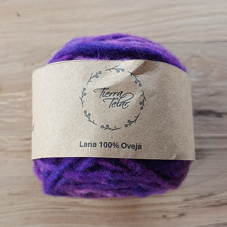 Lana de Oveja - Morado  1