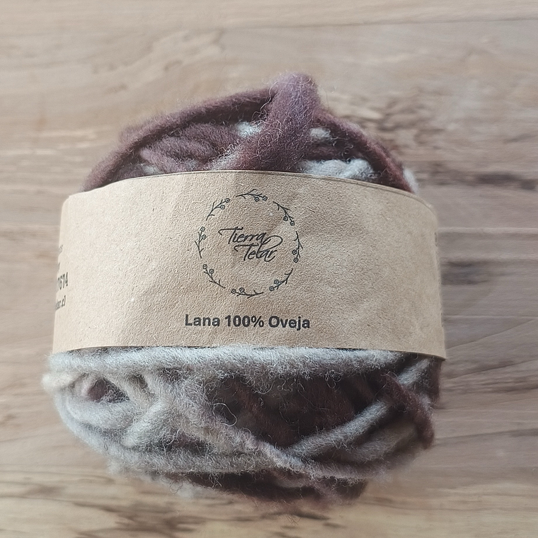 Lana de Oveja - café matizado  1