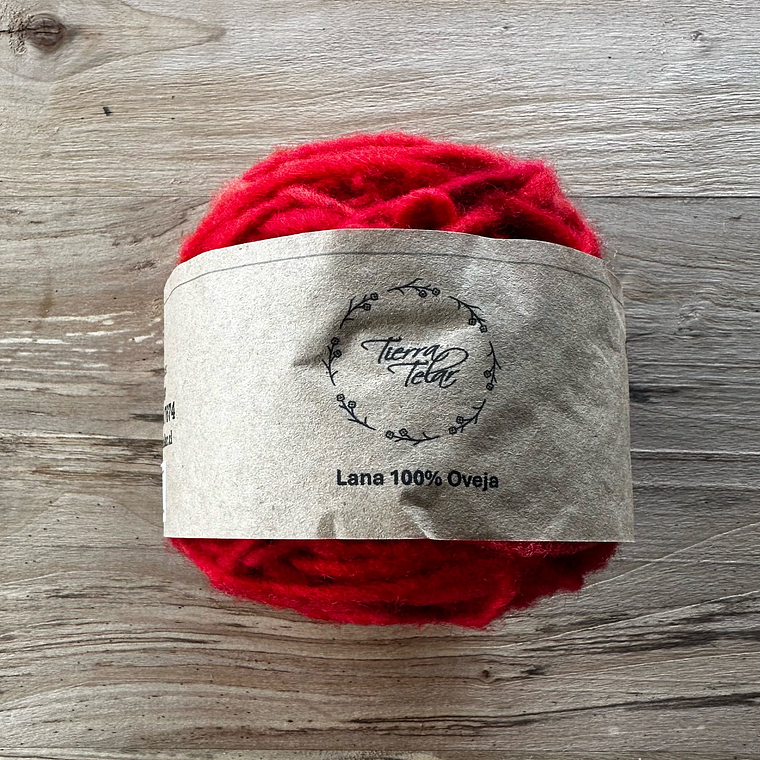Lana de Oveja - Rojo  1