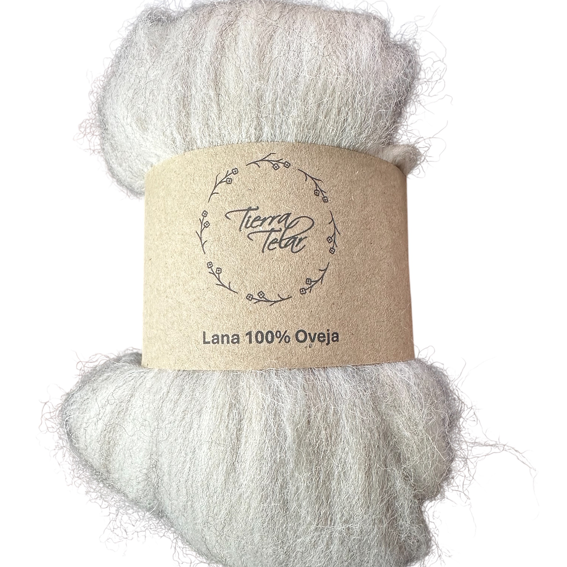 Lana de Oveja - Vellón Peinado - Gris claro natural  1