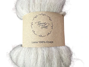 Lana de Oveja - Vellón Peinado - Gris claro natural 