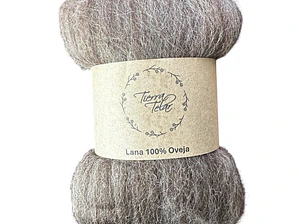 Lana de Oveja - Vellón Peinado - Café Natural 