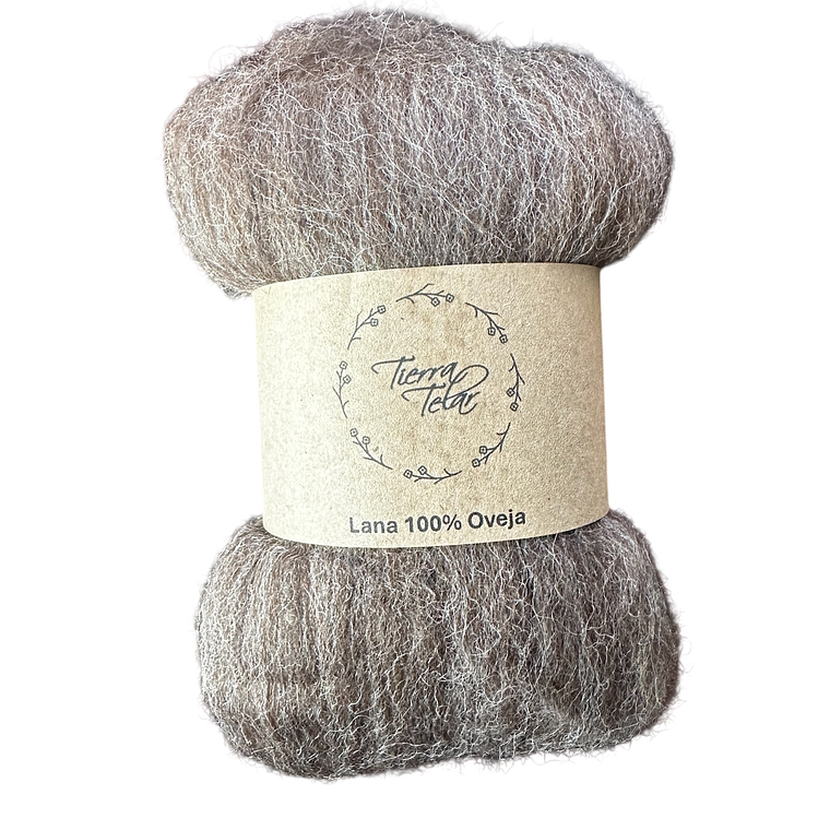 Lana de Oveja - Vellón Peinado - Café Natural  1