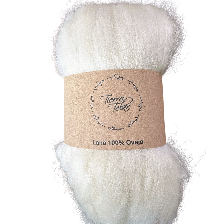 Lana de Oveja - Vellón Peinado - Crudo  1