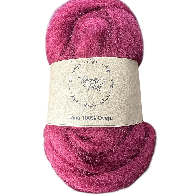 Lana de Oveja - Vellón Peinado - Burdeo 1