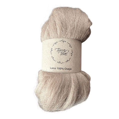 Lana de Oveja - Vellón Peinado - Caramelo 
