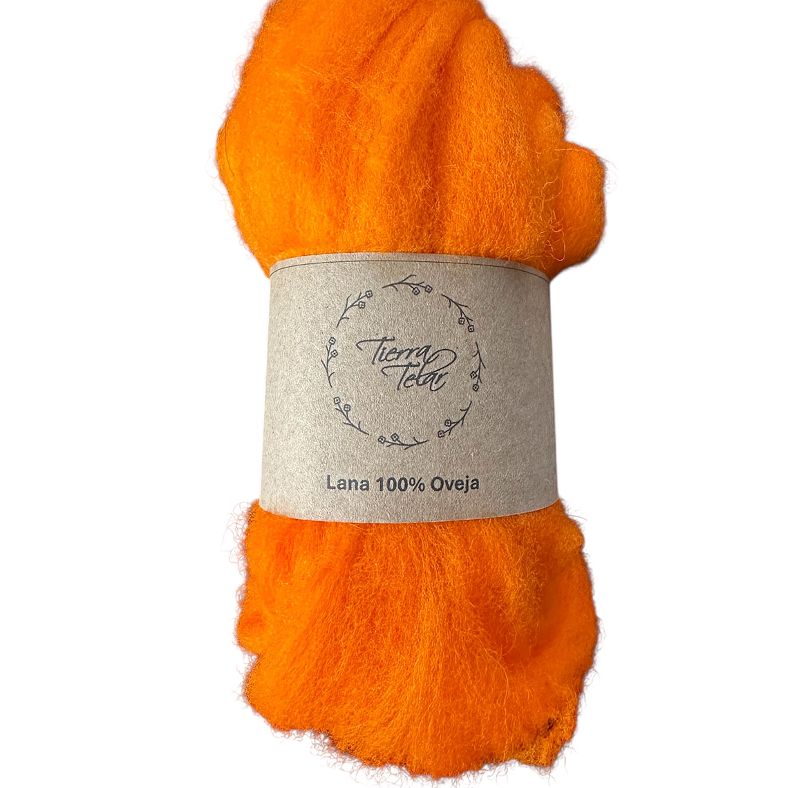 Lana de Oveja - Vellón Peinado - Naranjo  1