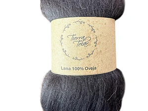 Lana de Oveja - Vellón Peinado - Negro 