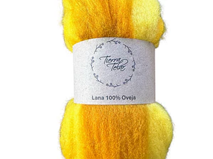 Lana de Oveja - Vellón Peinado - Amarillo