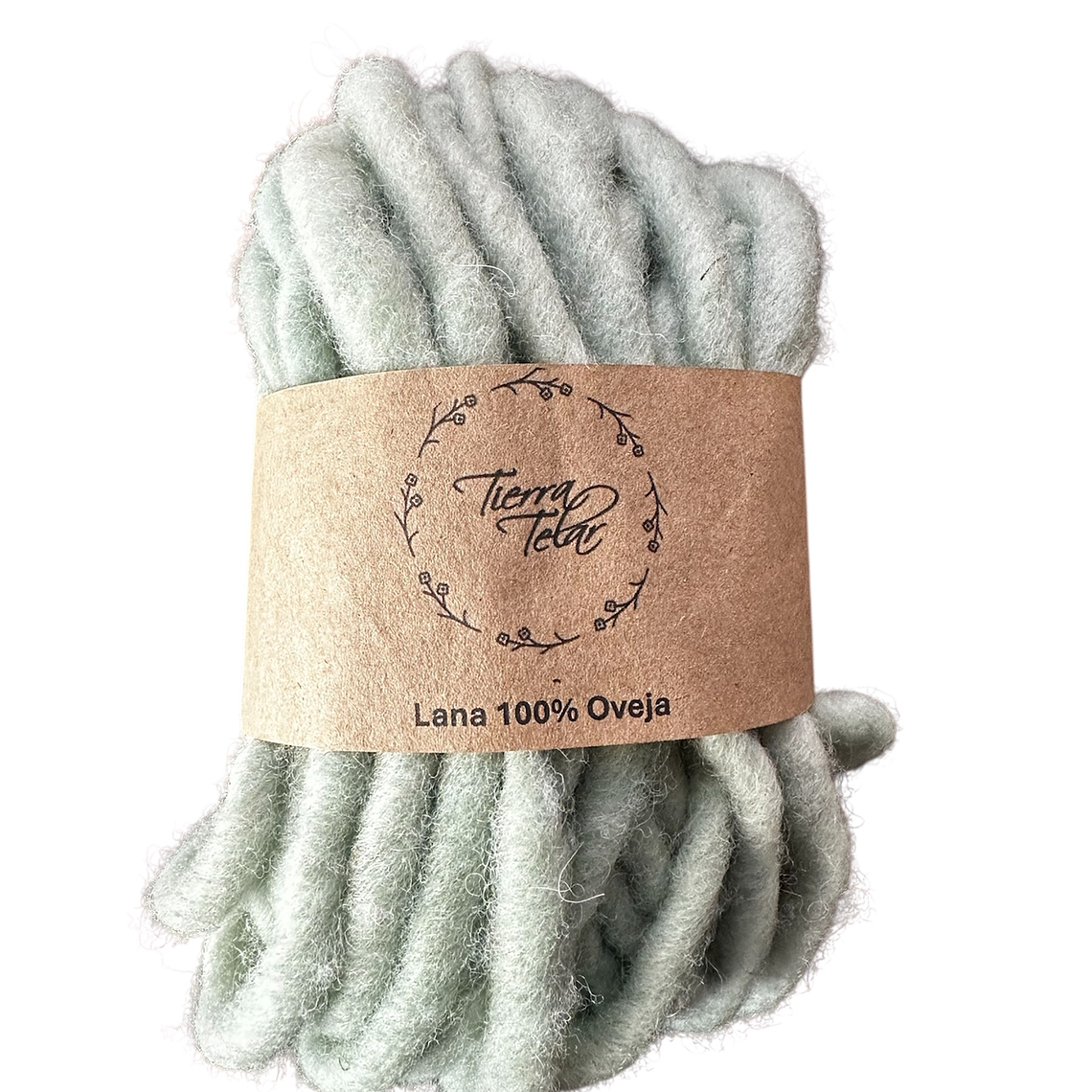 Lana de Oveja - Cordón - Menta Pastel  1