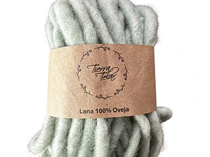 Lana de Oveja - Cordón - Menta Pastel 