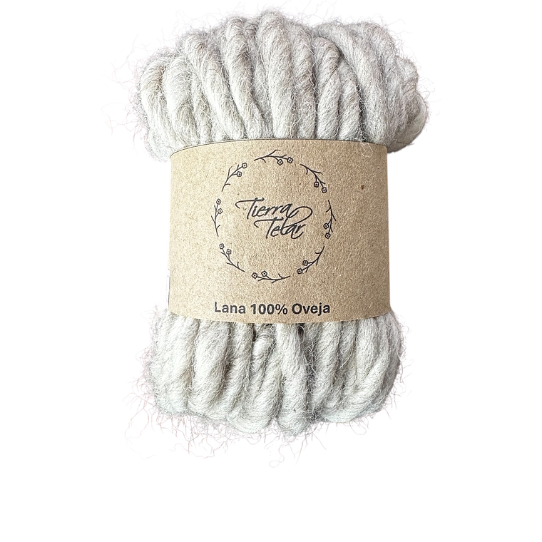 Lana de Oveja - Cordon peinado - Gris matizado  1