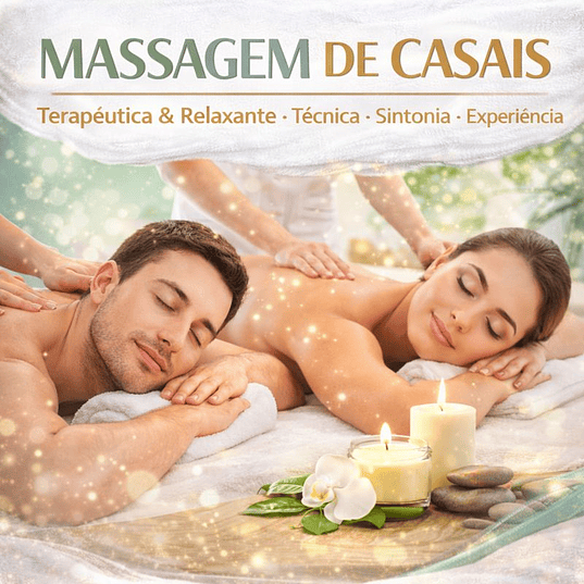 MASSAGEM DE CASAIS Terapêutica & Relaxante • Técnica • Sintonia • Experiência 1