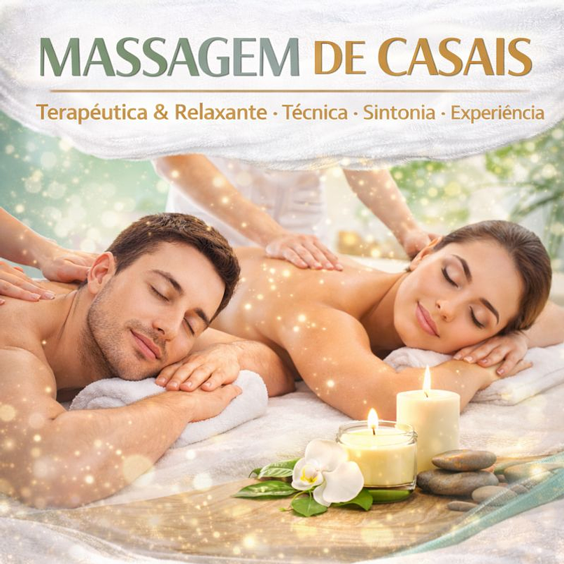 MASSAGEM DE CASAIS Terapêutica & Relaxante • Técnica • Sintonia • Experiência 1