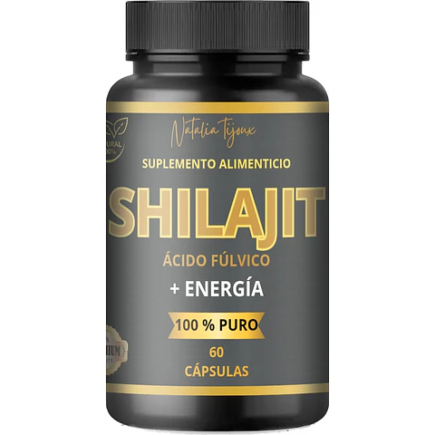 Shilajit Premium 800mg – 60 Cápsulas (30 Porciones)– Energía y Vitalidad