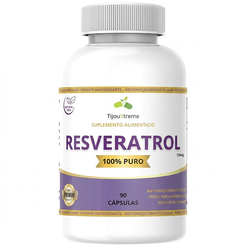 Resveratrol 400mg Antioxidante Natural (90 Cápsulas)