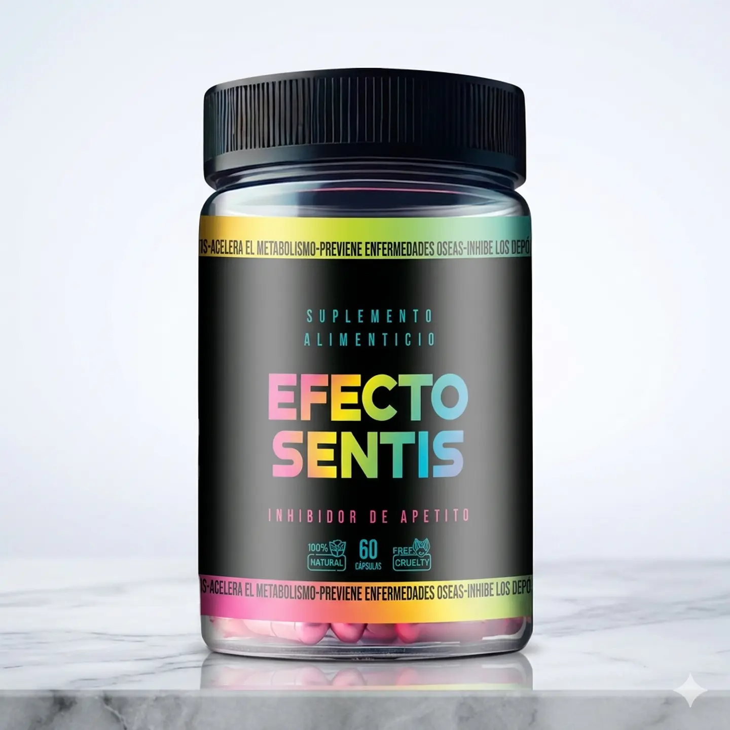 Efecto Sentis Inhibidor de Apetito - 60 Cápsulas 1