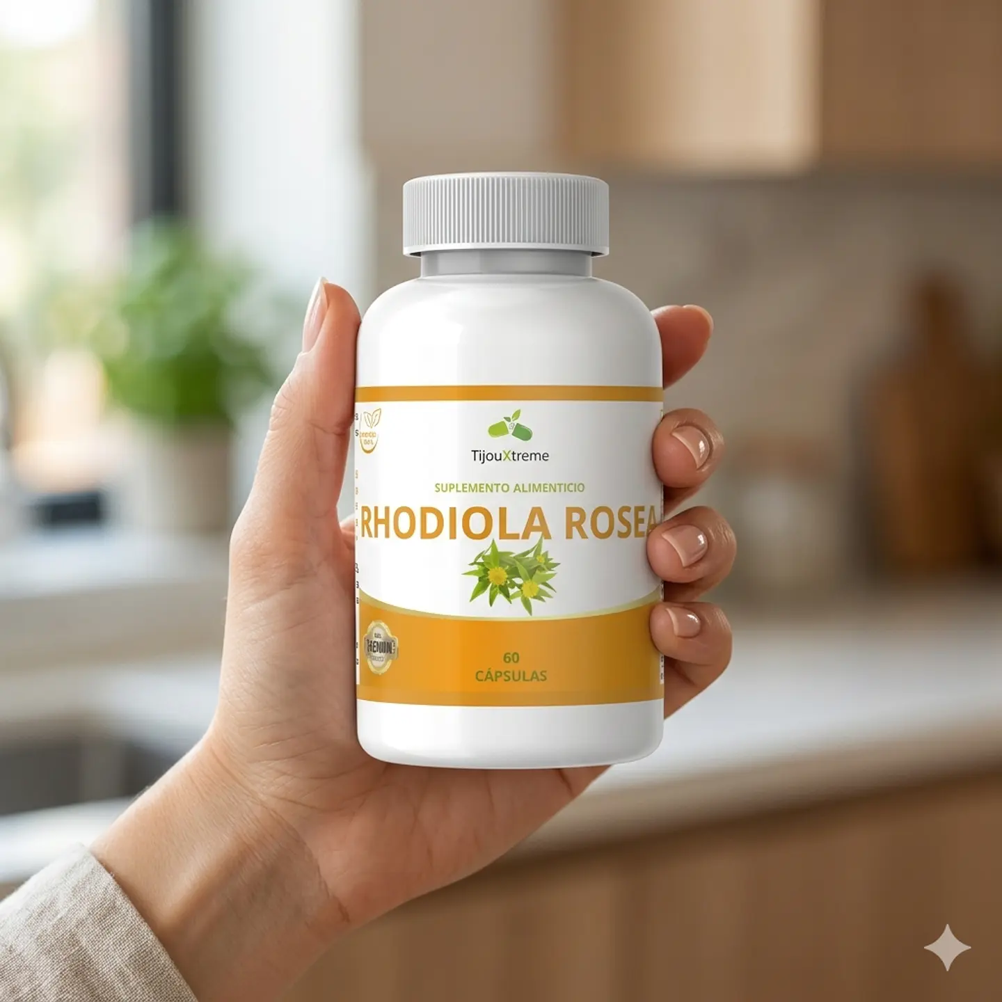 Rhodiola Rosea 400 mg | Suplemento Alimenticio Adaptógeno | 60 Cápsulas 3