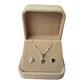 Conjunto estrella  lisa de 7mm de plata 925 - Miniatura 2