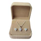 Conjunto con cadena corazon con circones de plata 925 - Miniatura 2