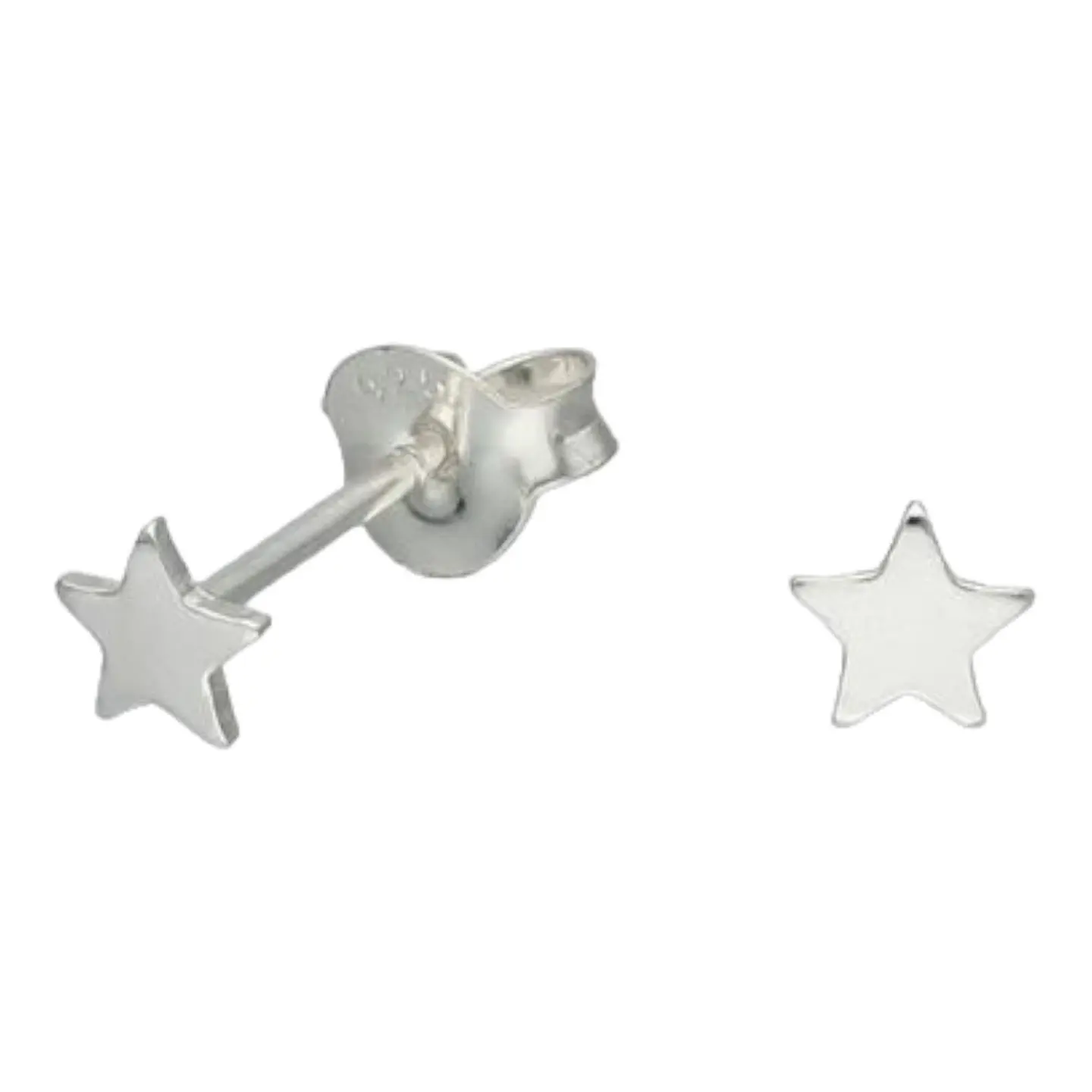 Aros de estrella 3 mm de plata 925 1