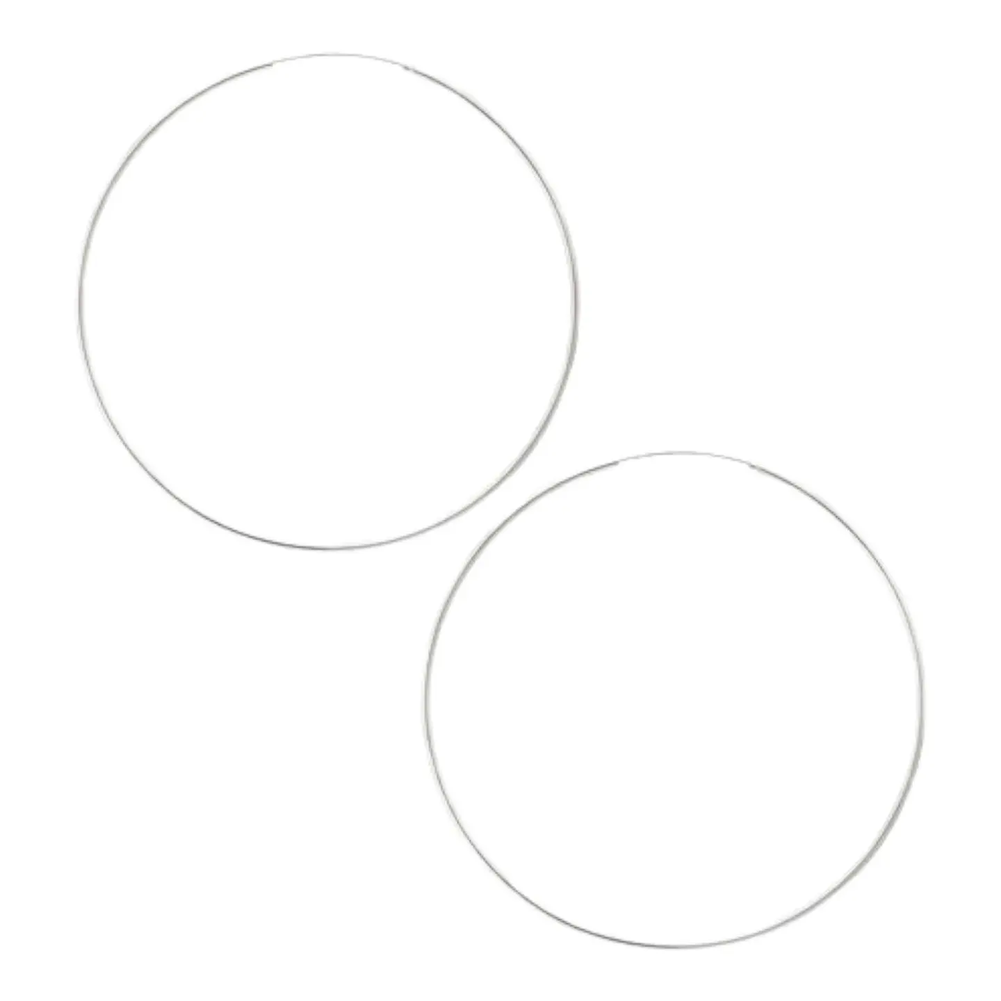 Argollas lisas 100 mm de plata 925 1