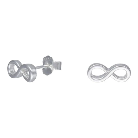 Aros infinitos 12 mm de plata 925