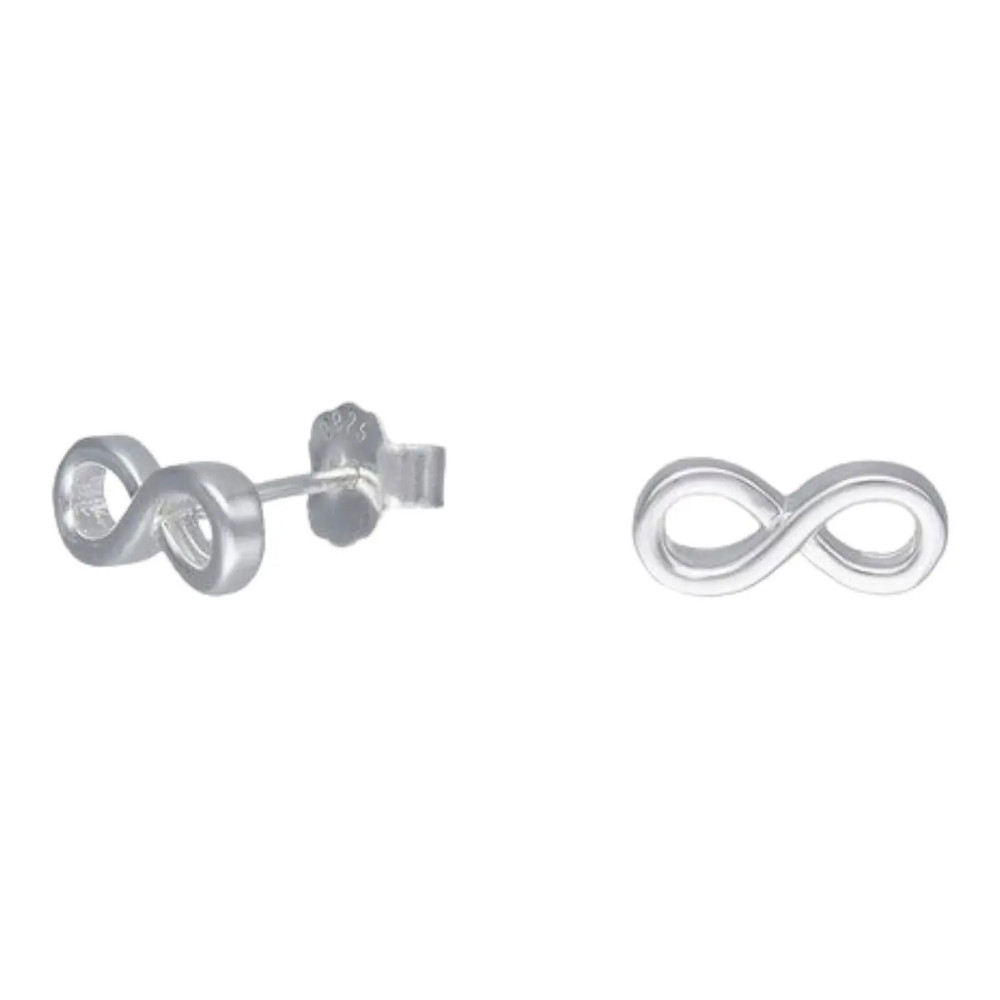 Aros infinitos 12 mm de plata 925 1