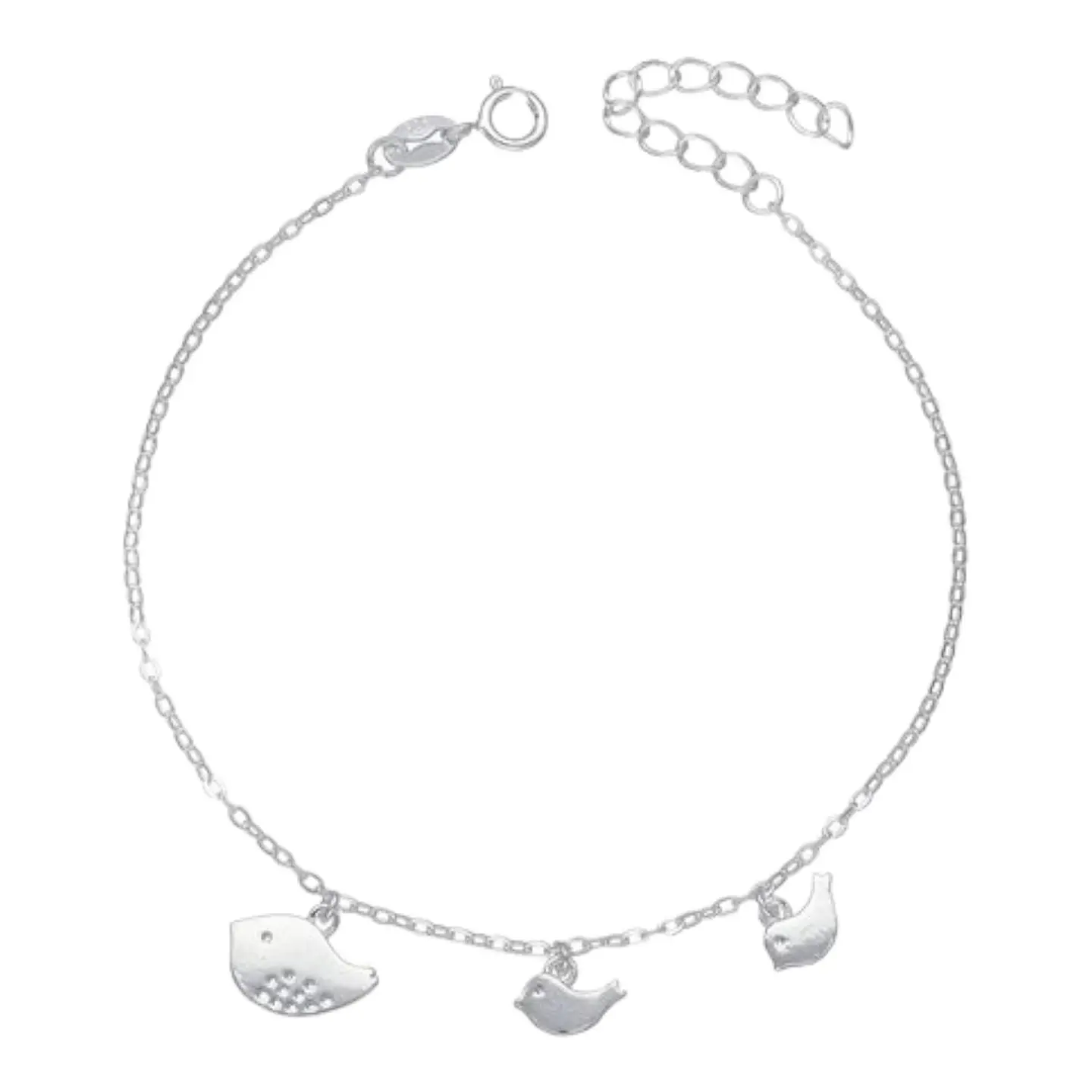 Pulsera mama 2 hijos de 20 cm de plata 925 1