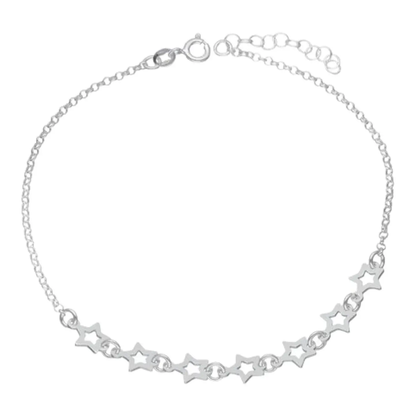 Tobillera estrellas de plata 925 1