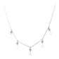 Collar circones estrellas colgante de plata 925 - Miniatura 1