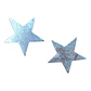 Aros maxi estrella satinada de plata 925 - Miniatura 1