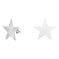 Aros maxi estrella satinada de plata 925 - Miniatura 3