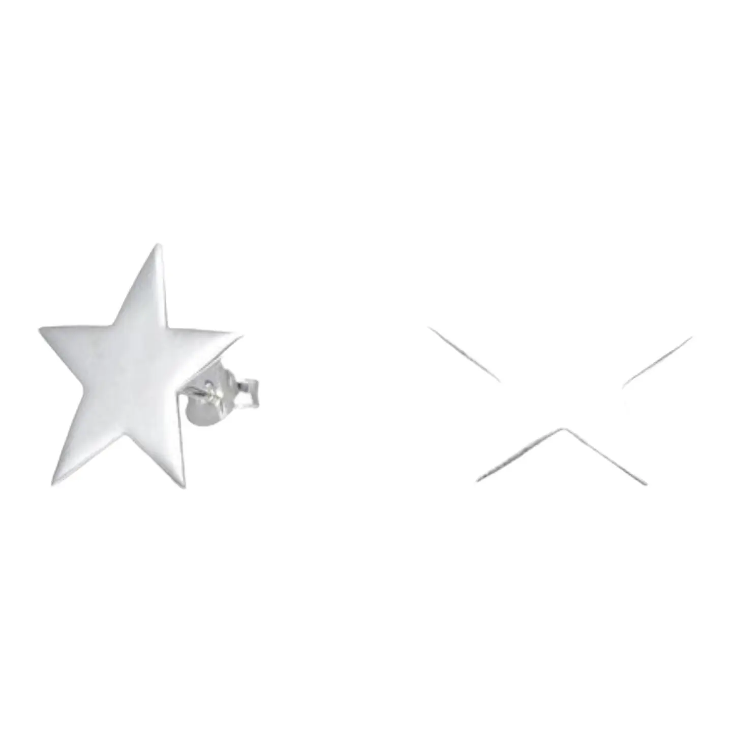 Aro maxi estrella de plata 925 3