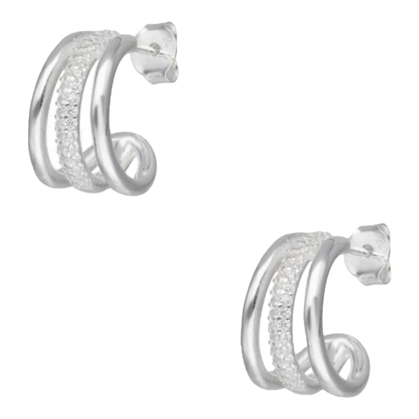 Semi argolla triple circones de plata 925 1