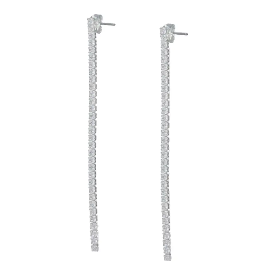 Aros colgantes circones tenis de plata 925 1