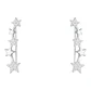Aro trepador estrellas circones de plata 925 - Miniatura 1