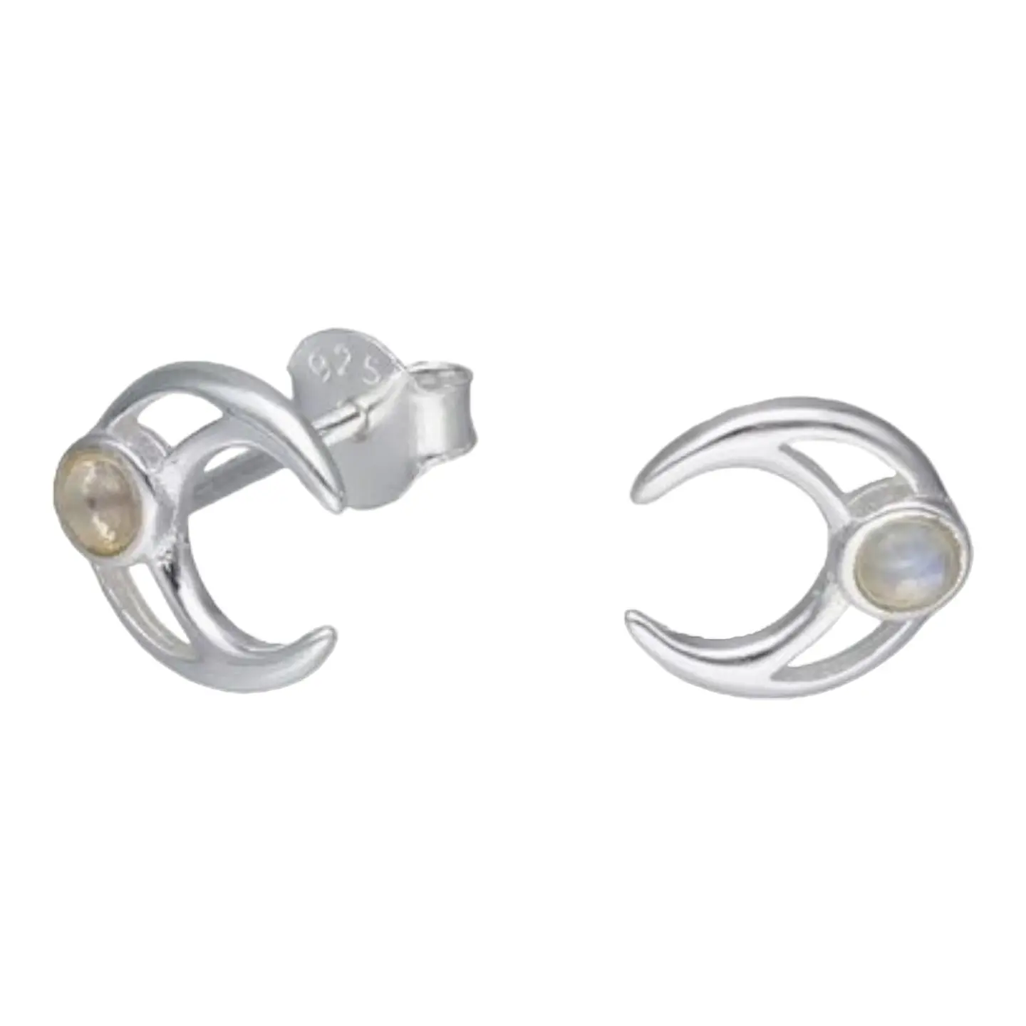 Aro piedra media luna de plata 925 1