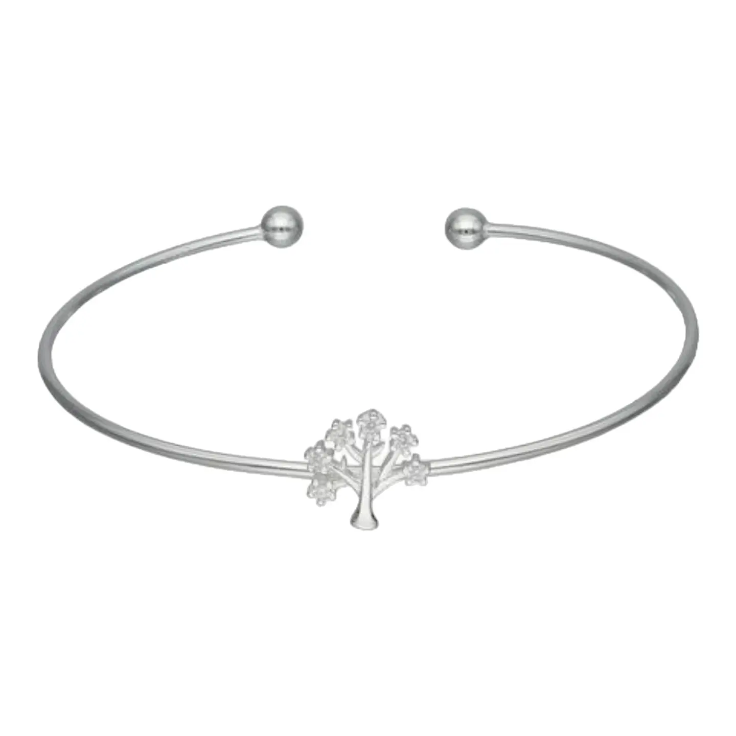 Esclava ajustable árbol de la vida circones de plata 925 1