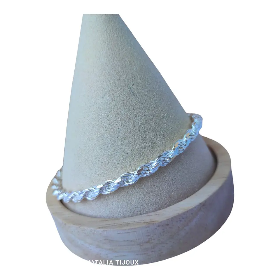 Pulsera turbillon de plata 925 3
