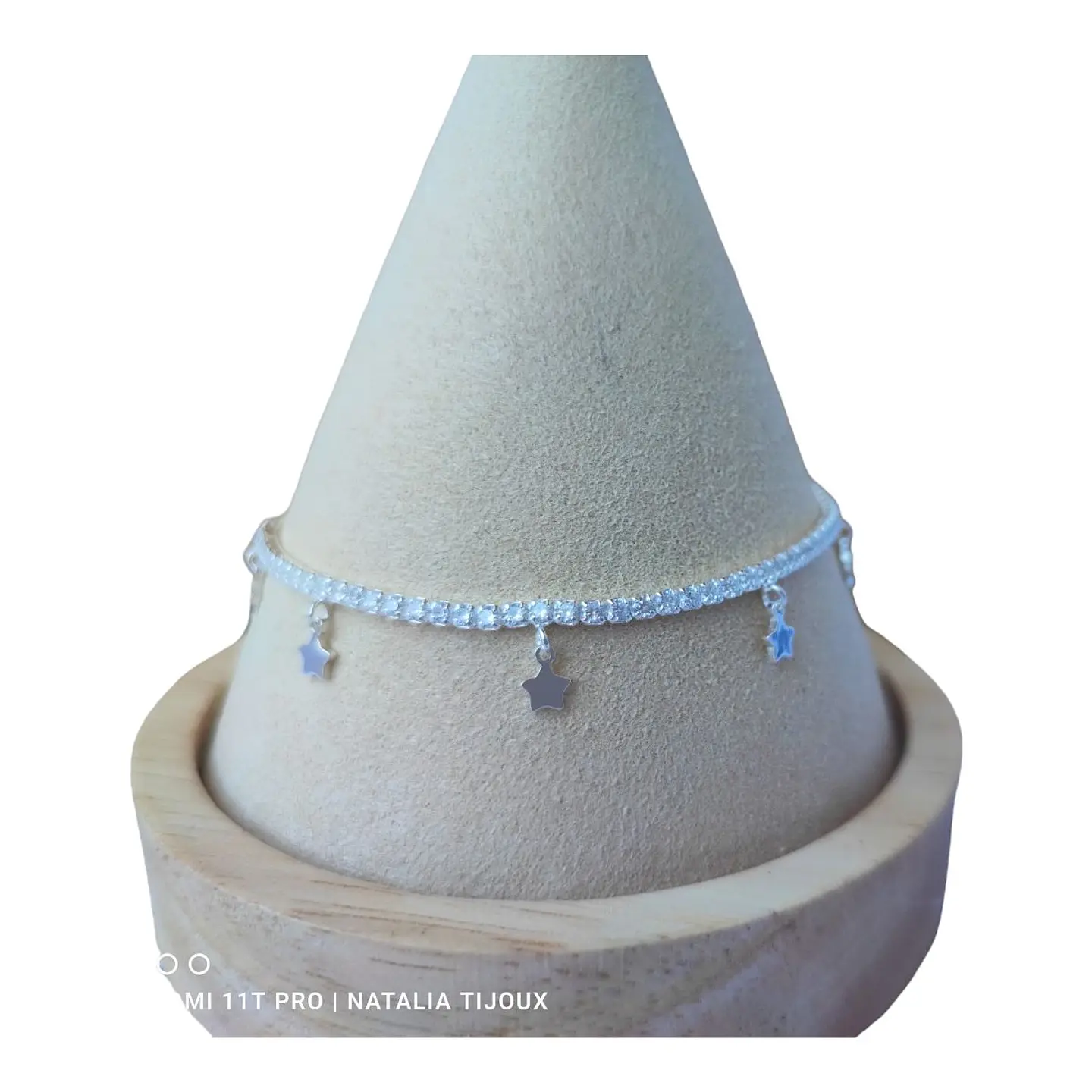 Pulsera estrellas circones tenis de plata 925 2