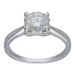 Anillo circones pave solitario de plata 925 - Miniatura 4