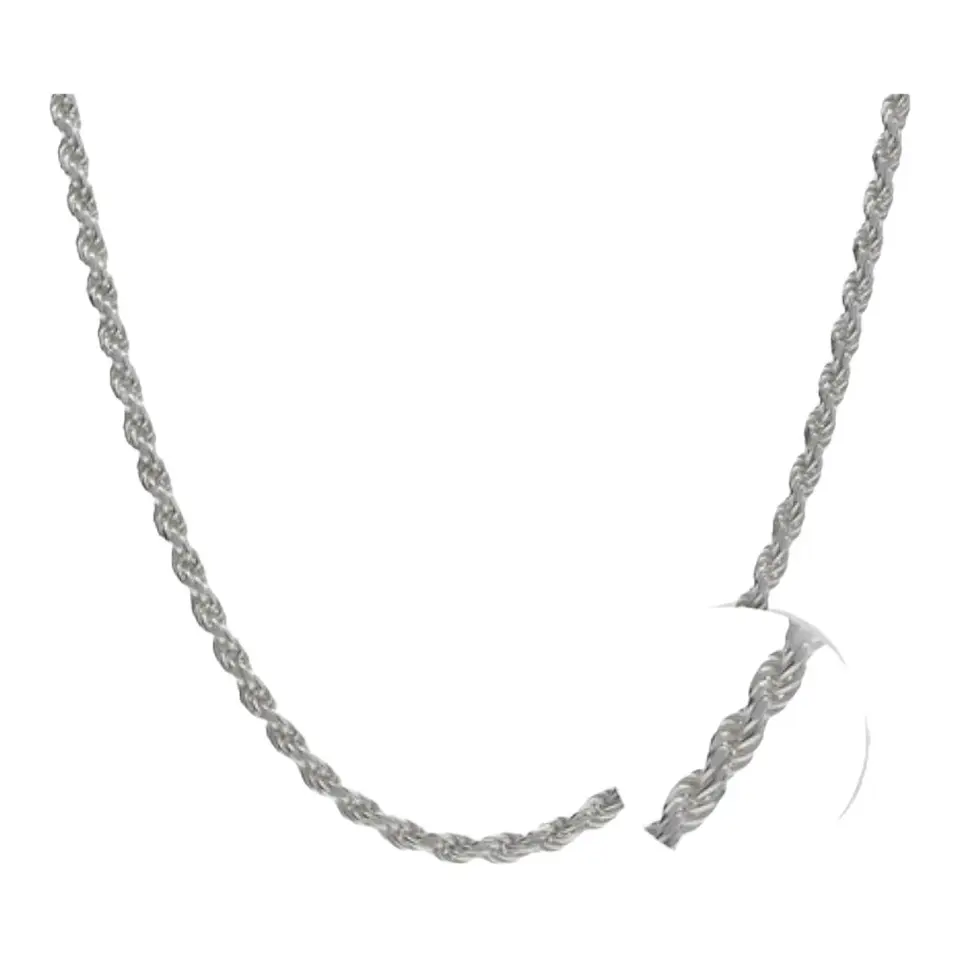 Cadena turbillon 50 cm de plata 925 1