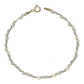 Pulsera corazones de plata 925 bañado en plata de 18 k - Miniatura 2
