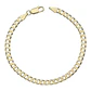 Pulsera grumet hombre de plata 925 bañada en oro de 18 k - Miniatura 2